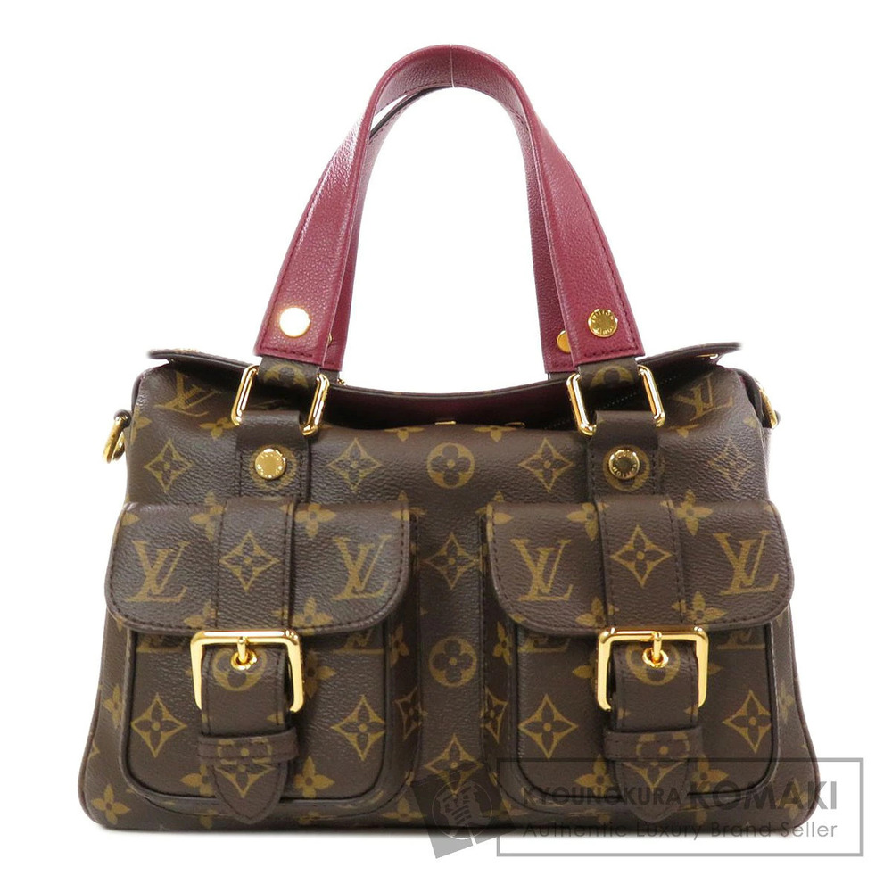 Louis Vuitton Manhattan Top Handle Bag Monogram Canvas Brown